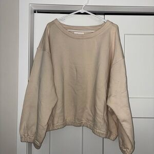 Anthropologie Boxy Cropped Pullover